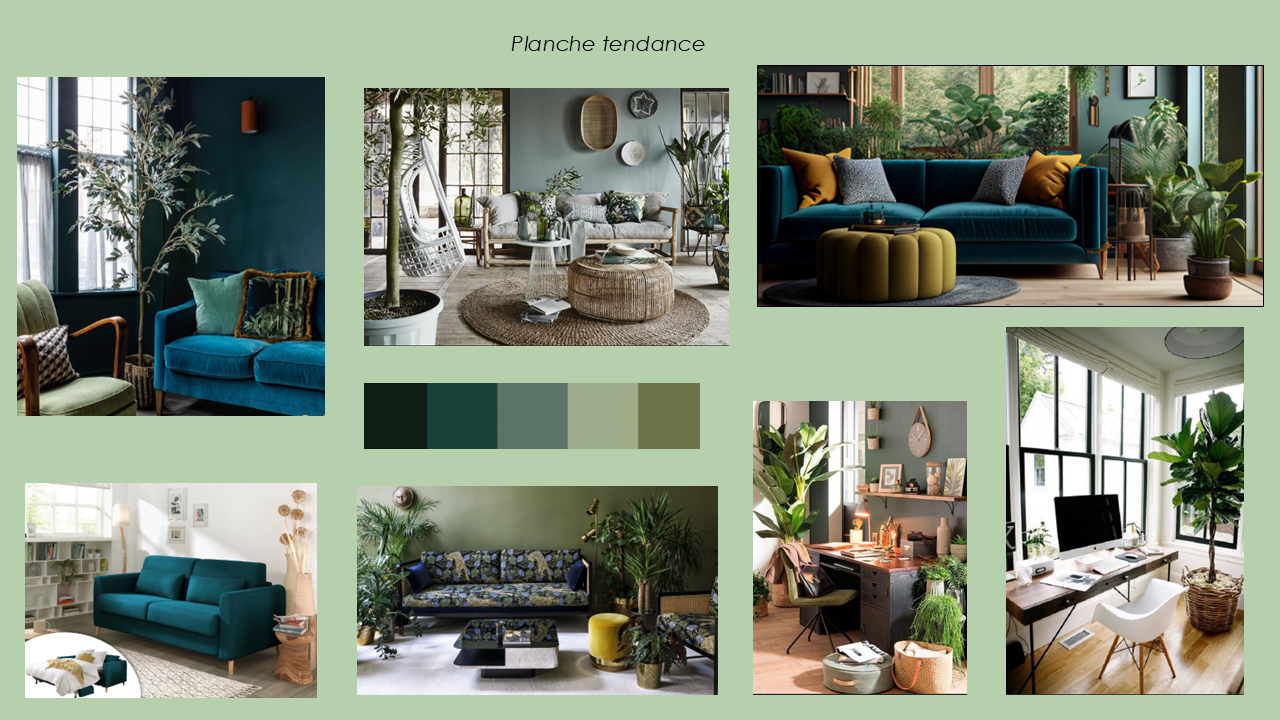 Planche d'inspiration - Style Jungle
