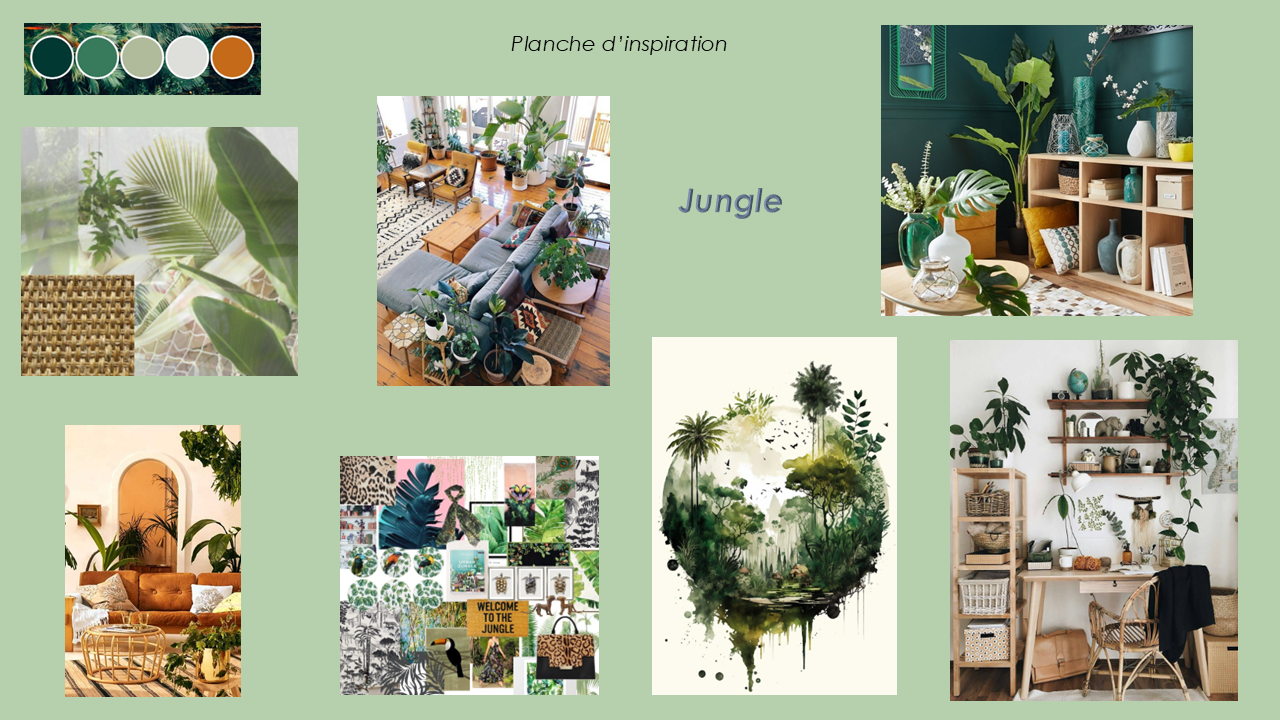 Planche d'inspiration - Style Jungle2