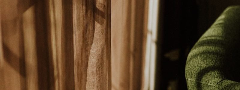 brown curtain in a room