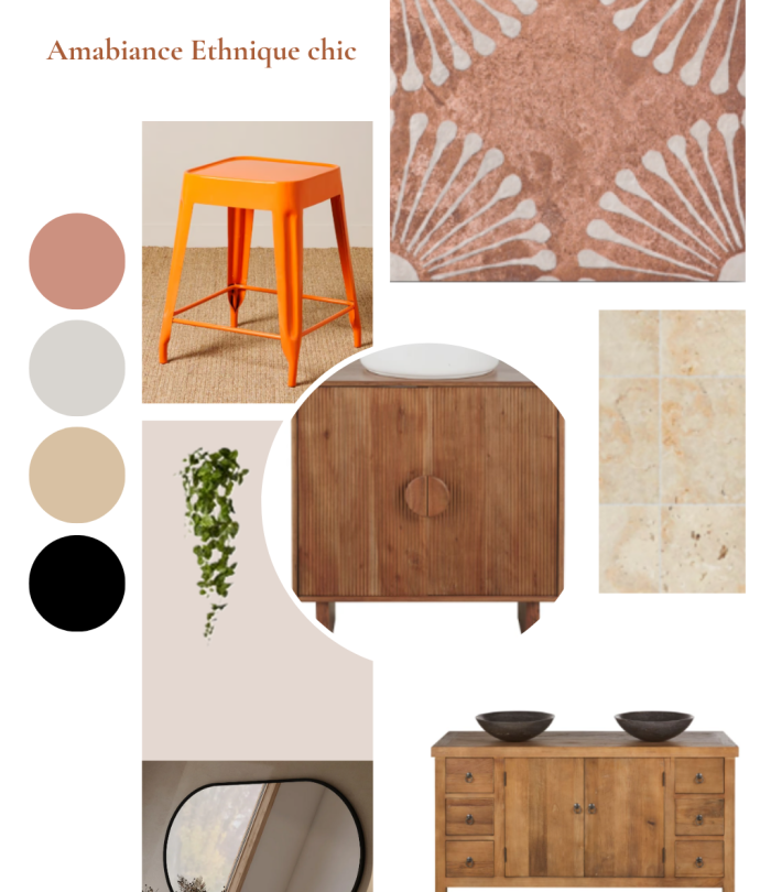 Planche d'inspiration Ambiance Ethinique chic - Option 3