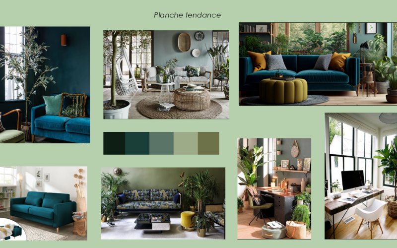 Planche d'inspiration - Style Jungle