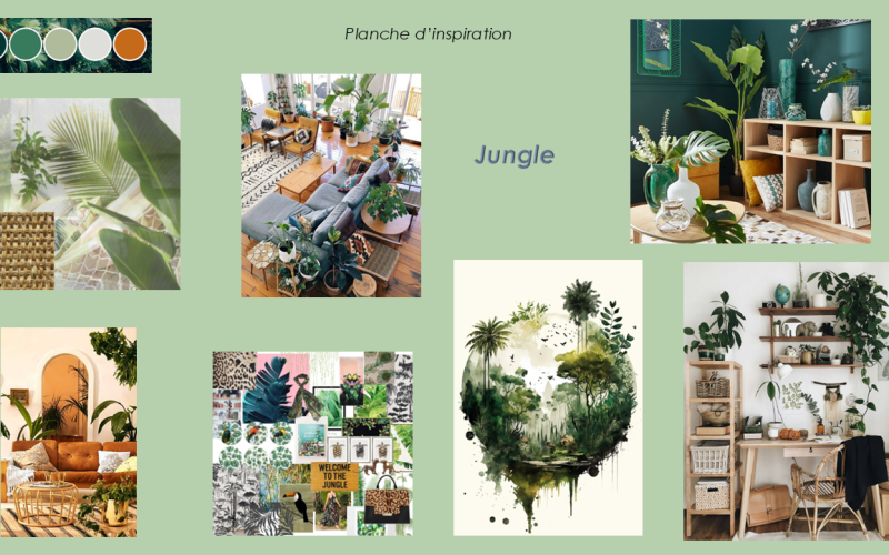 Planche d'inspiration - Style Jungle2